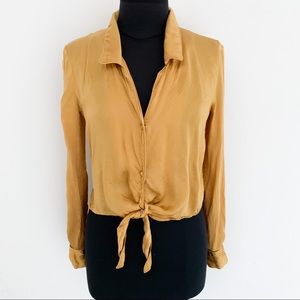 Wilfred Tie Front Blouse